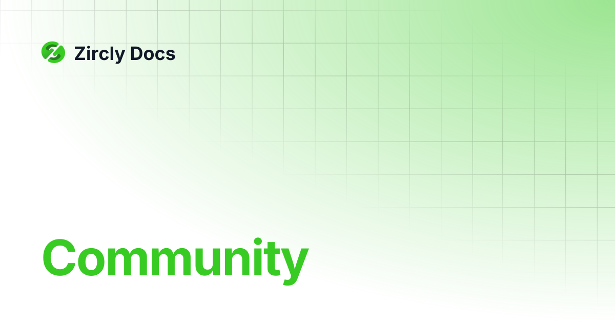 Community | Zircly Docs